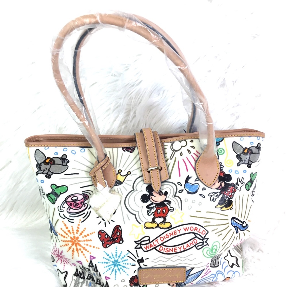 DISNEY Dooney & Bourke Sketch Tote Bag Shoulder Bag Brand New with Tag - Picture 3 of 9